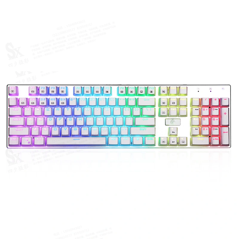 104 näppäintä RGB mekaaninen pelinäppäimistö USB langallinen