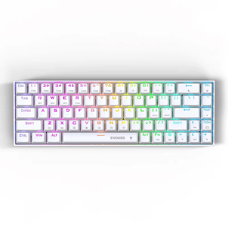 68 Key RGB langaton BT 2,4 GHz mekaaninen pelinäppäimistö