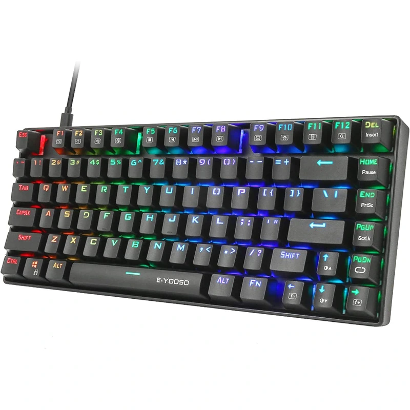 81 Keys RGB Mekaaninen pelinäppäimistö Vedenkestävä